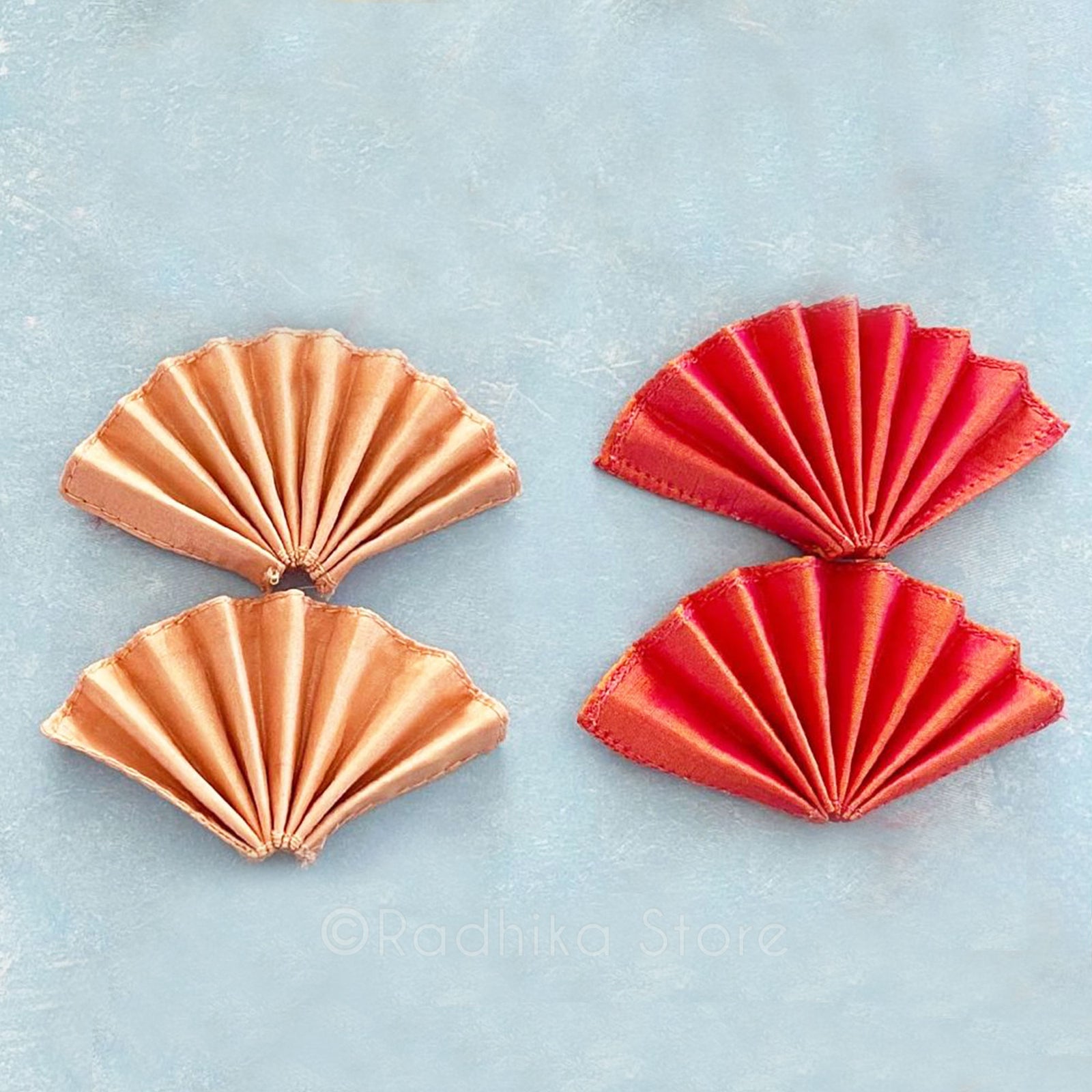 Turban Fans - Silk - Set of 2