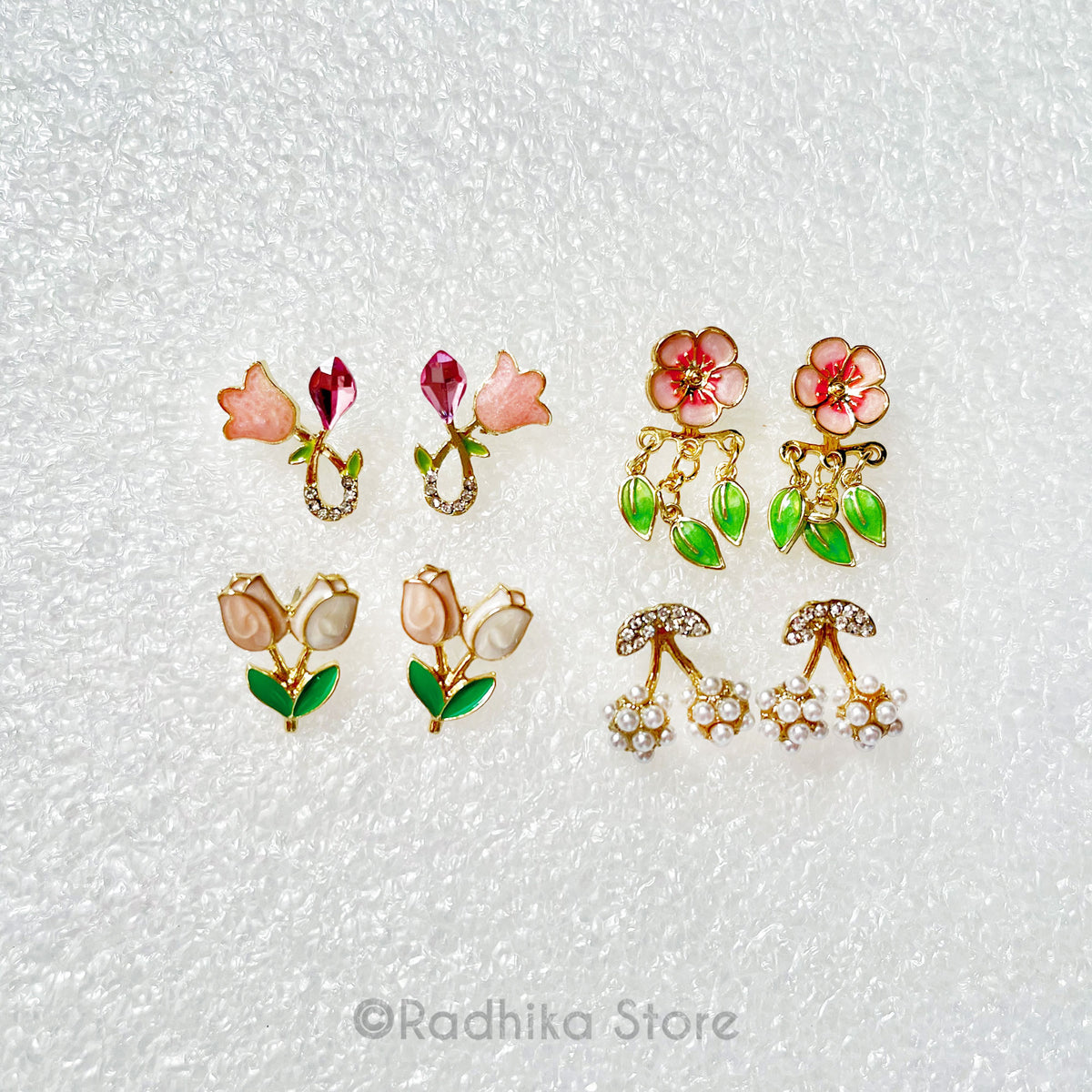 Little Flower Lacquer Earrings