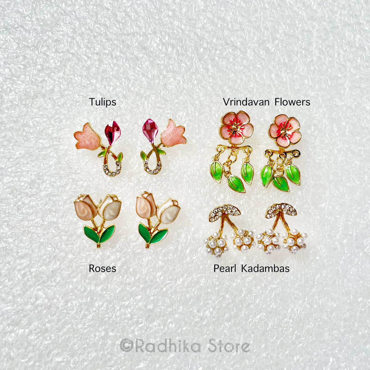 Little Flower Lacquer Earrings