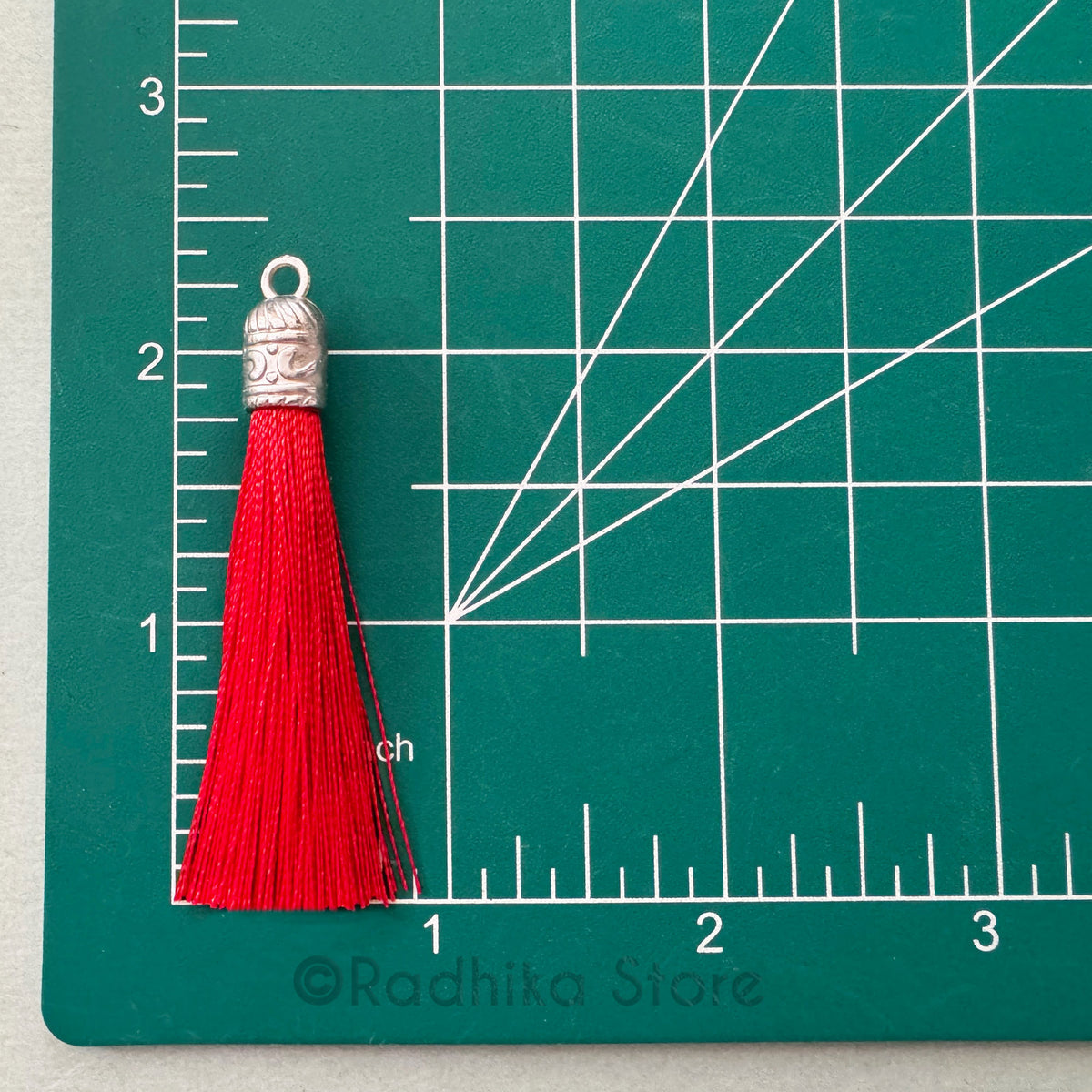 2 Inch Tassel With Decorative Metal End- Choose Color