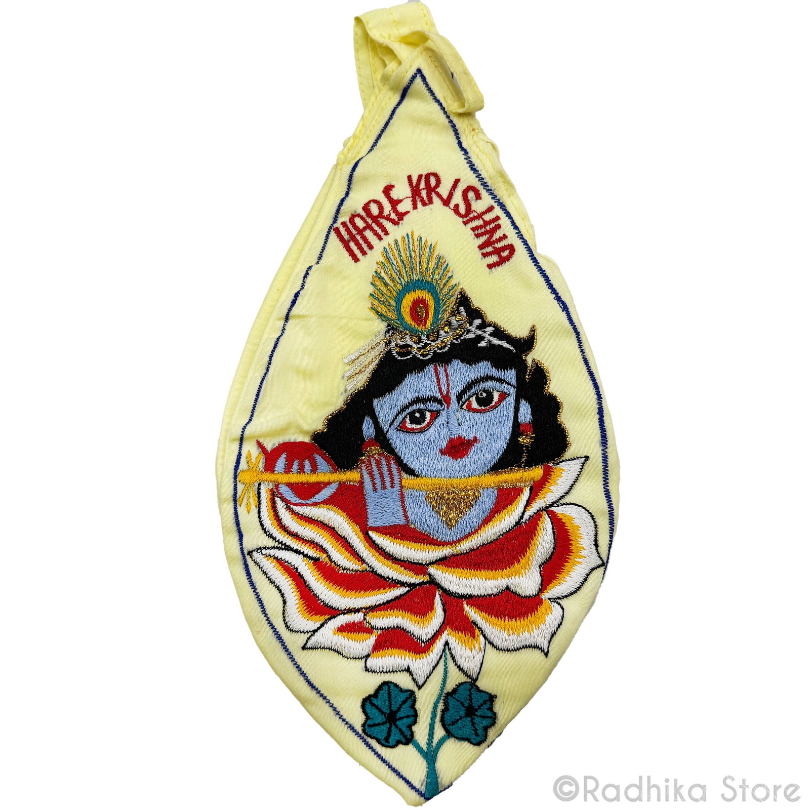 Hare Krishna Maha Mantra Bead Bag-Pastel Colors