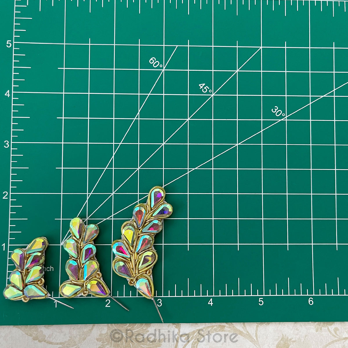 Glistening Manjaris Turban Pins - Set of 2