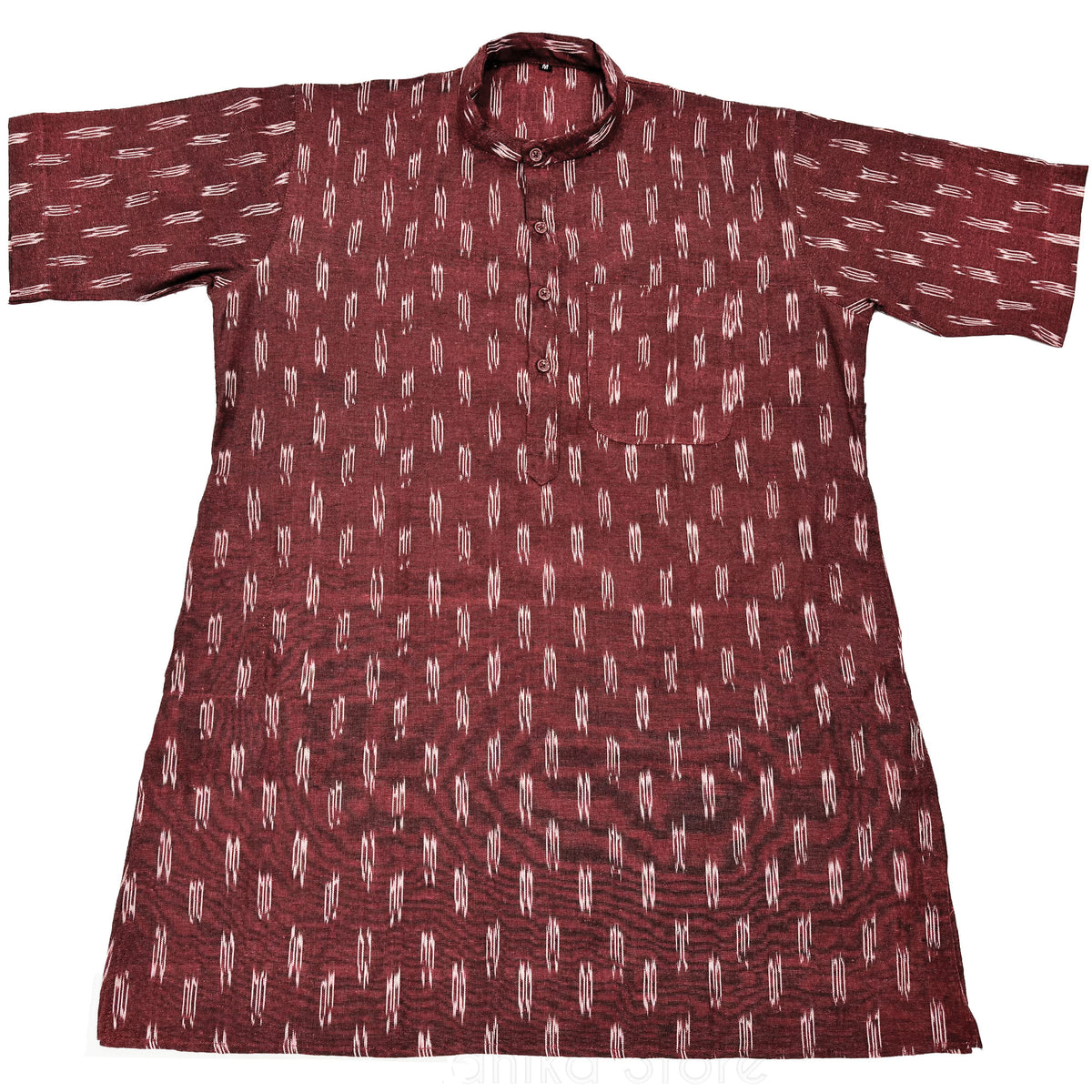 Maroon Tweed -  Cotton Kurtas - S-M-L