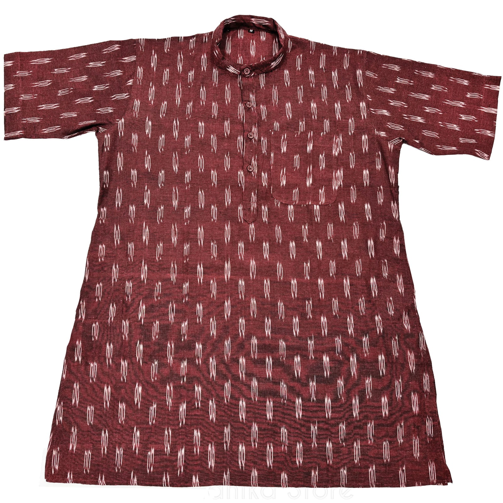 Maroon Tweed -  Cotton Kurtas - S-M-L