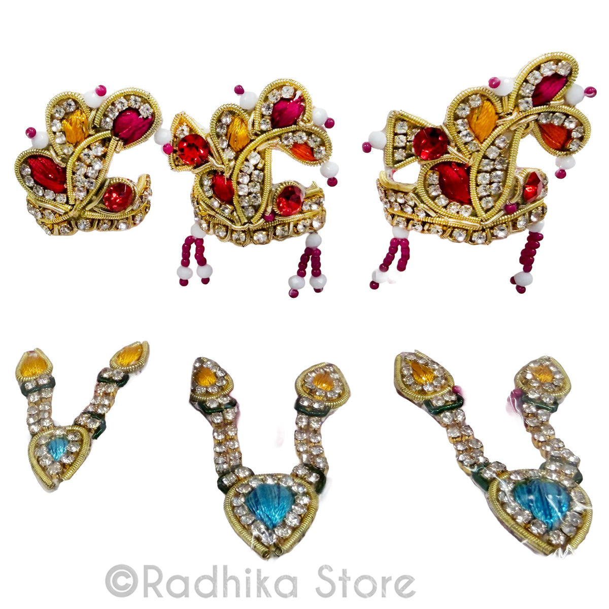 Matsya Splash - Deity Crown and Necklace Set