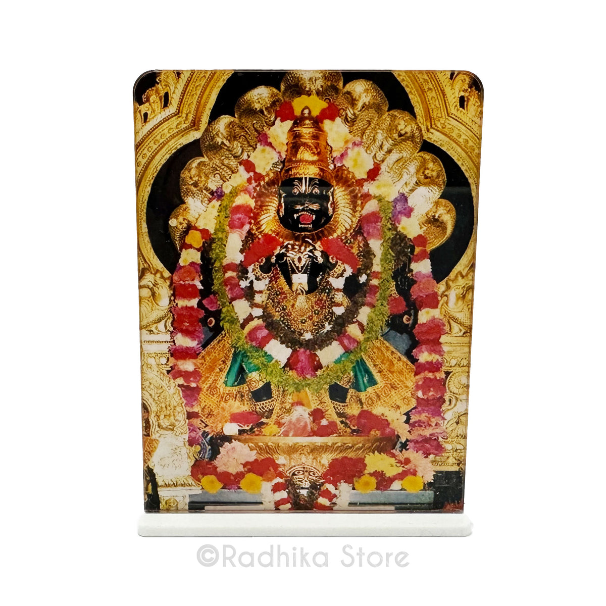 Mayapur Lord Narasimhadeva -Golden Color-Acrylic Picture