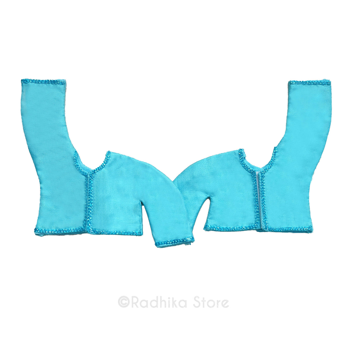 Blissful Blue Moon Beam - Gaura Nitai Deity Kurta Only (One Arm Up One Arm Down)