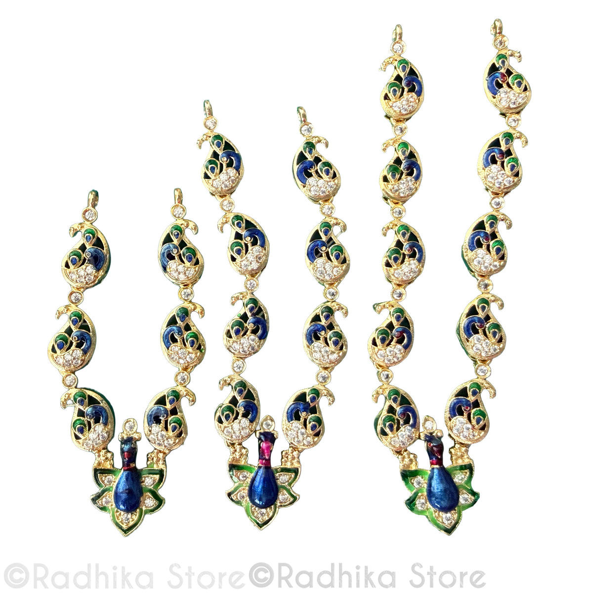 Peacock Chandrika -  Deity Necklace