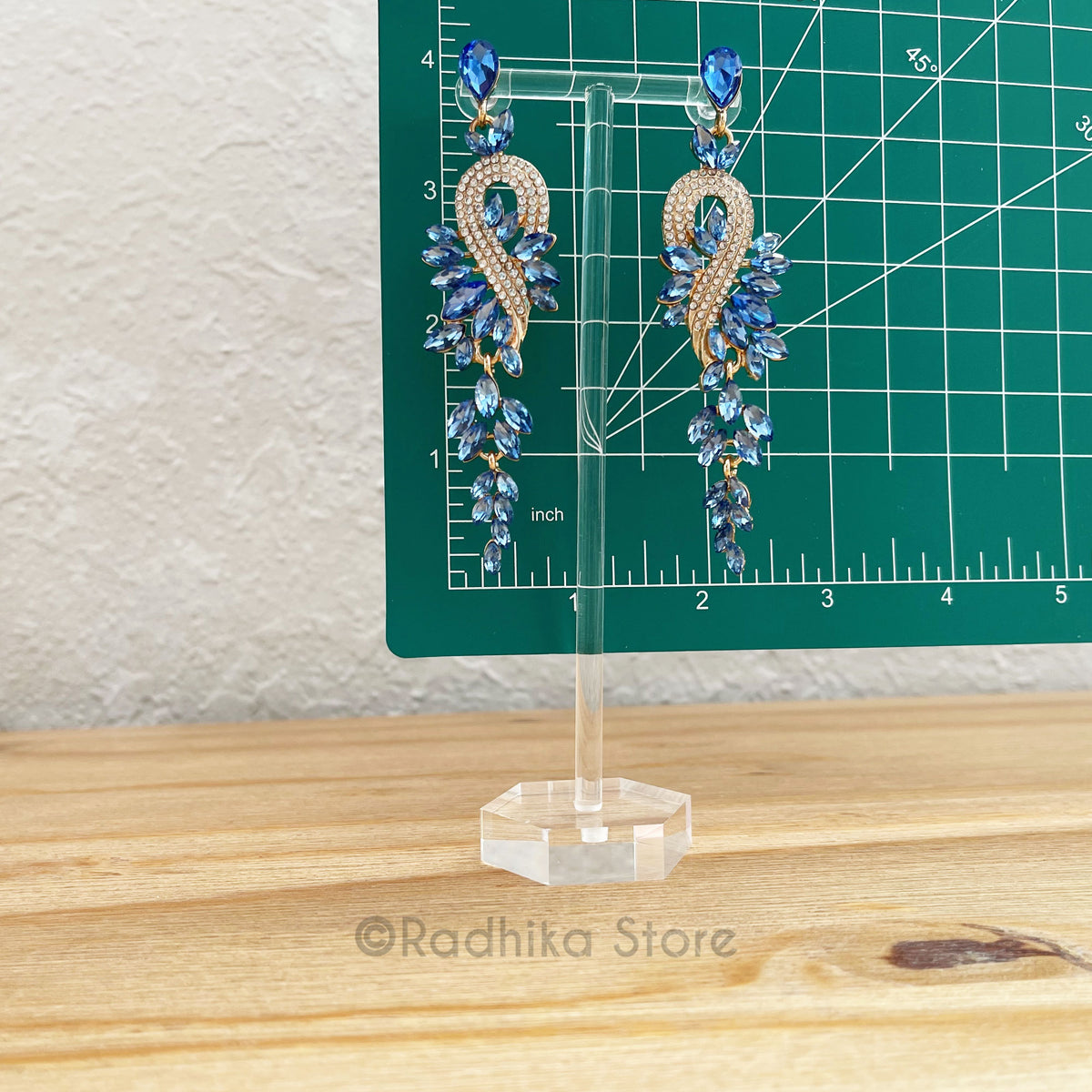 Perched Peacock Diamond Crystal - Earrings