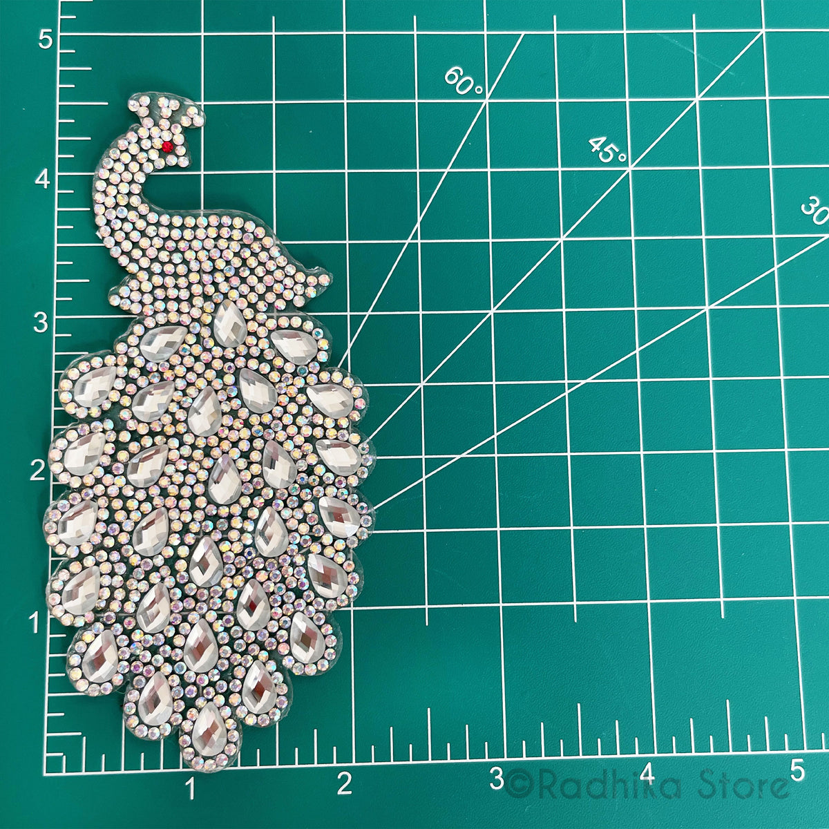 Large Crystaly Peacock Decals- Set of 2