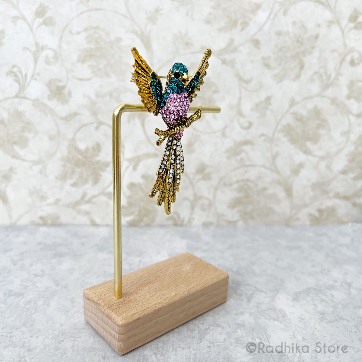 Vrindavan Forest Parrot -  Pendant-(Pin)