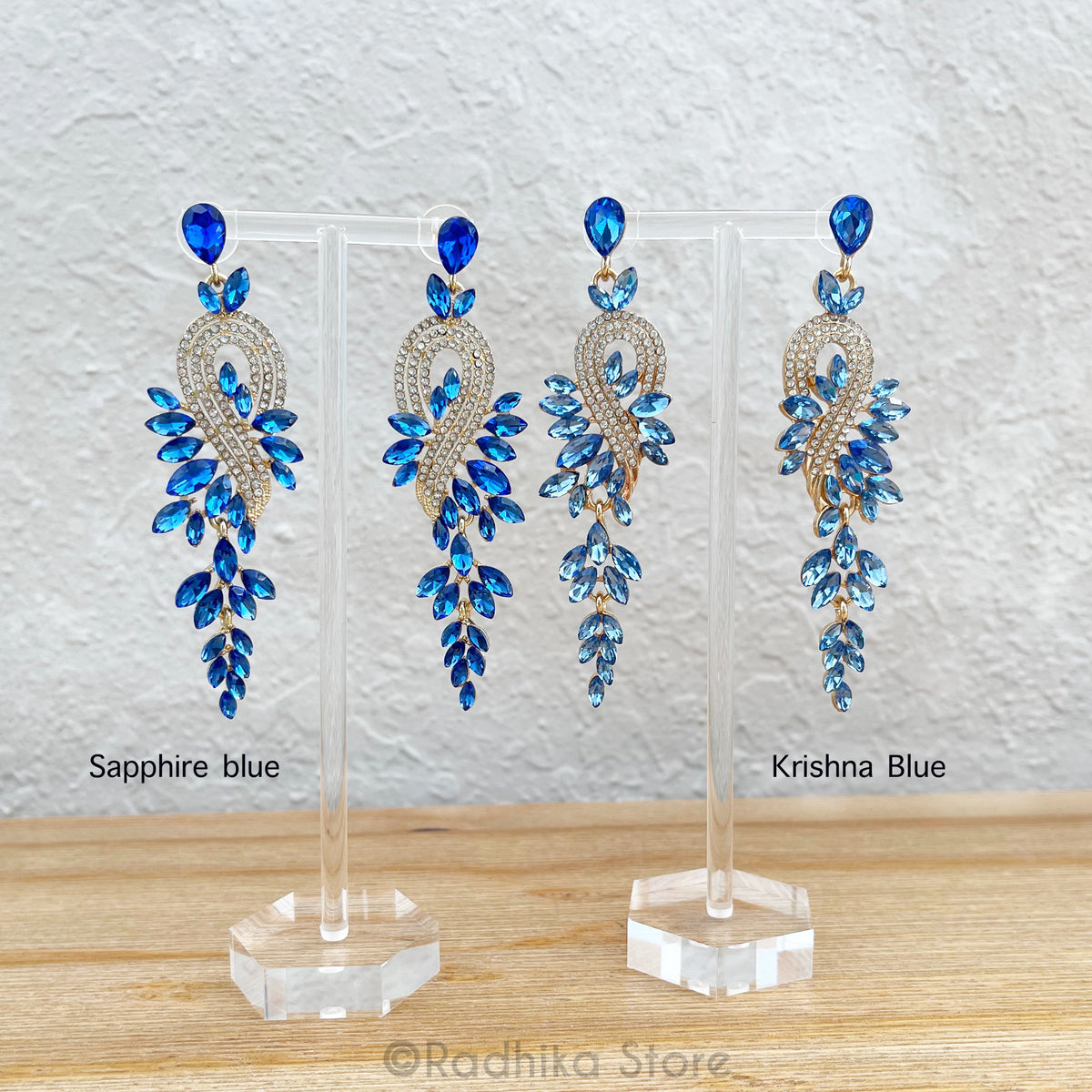 Perched Peacock Diamond Crystal - Earrings