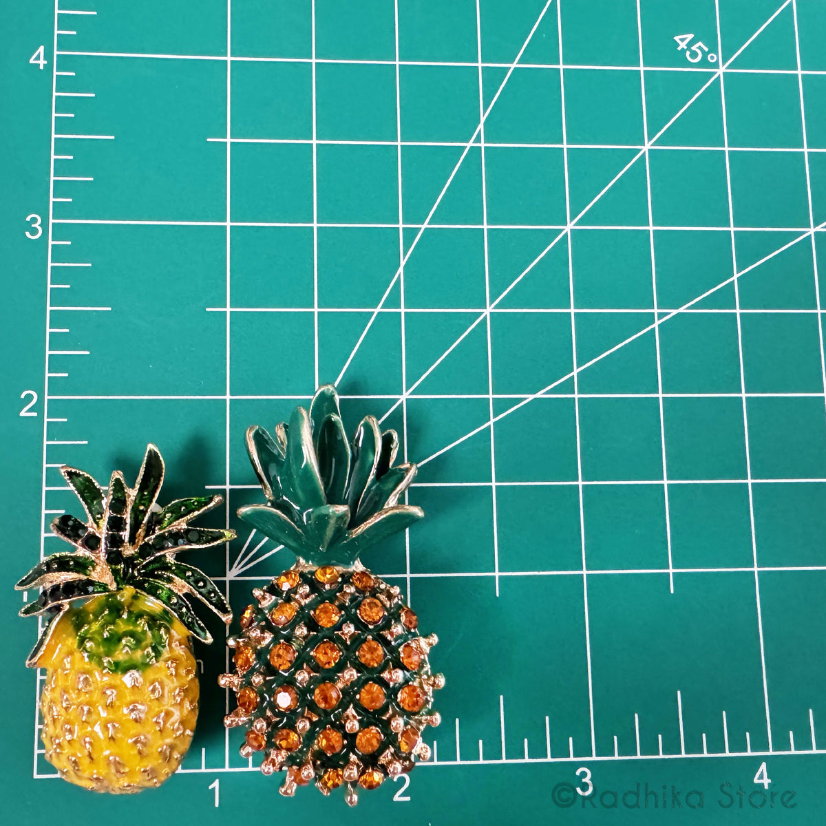 Auspicious Pineapples- Pendants-(Pins)