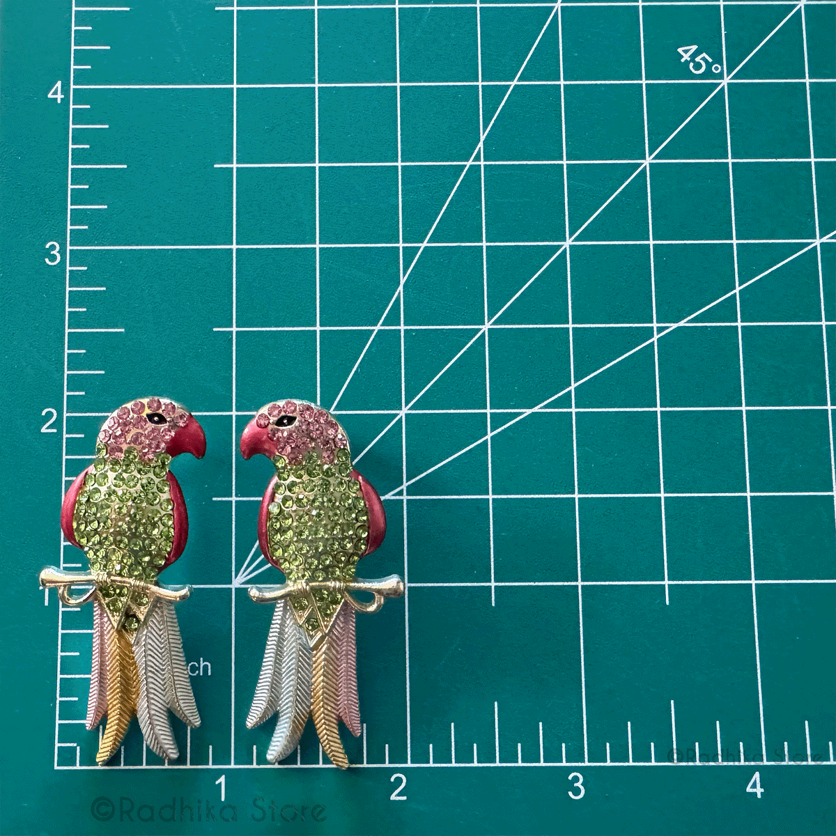 Vrinda Devis Parrots - Earrings