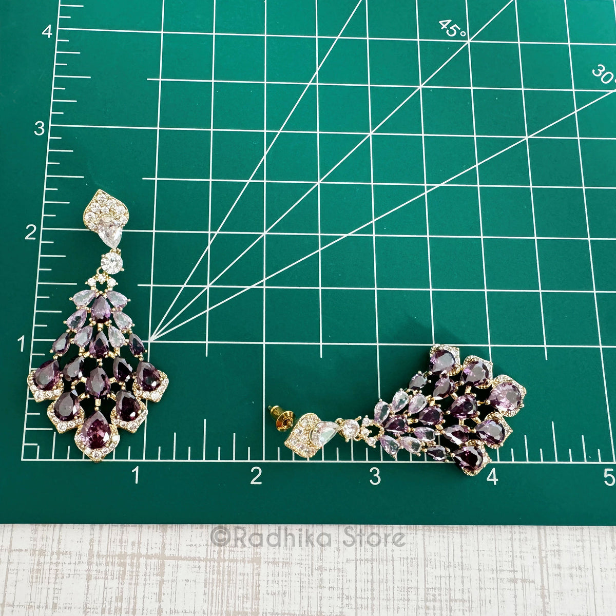 Crystal Peacock Tail- Earrings