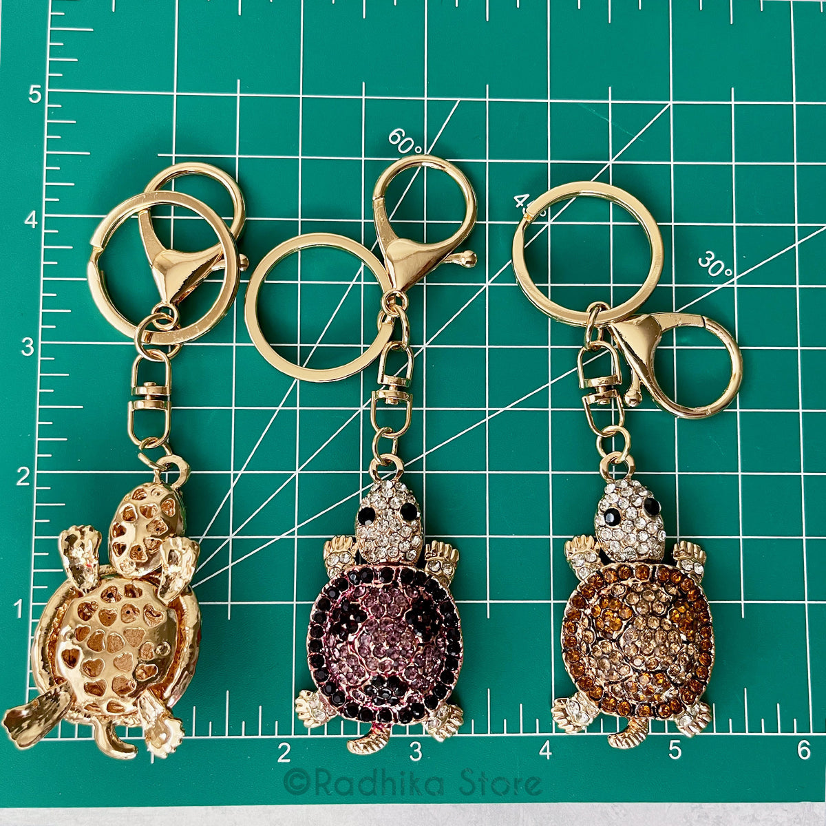 Radha Kund Turtle-Key Chains- Choose Color