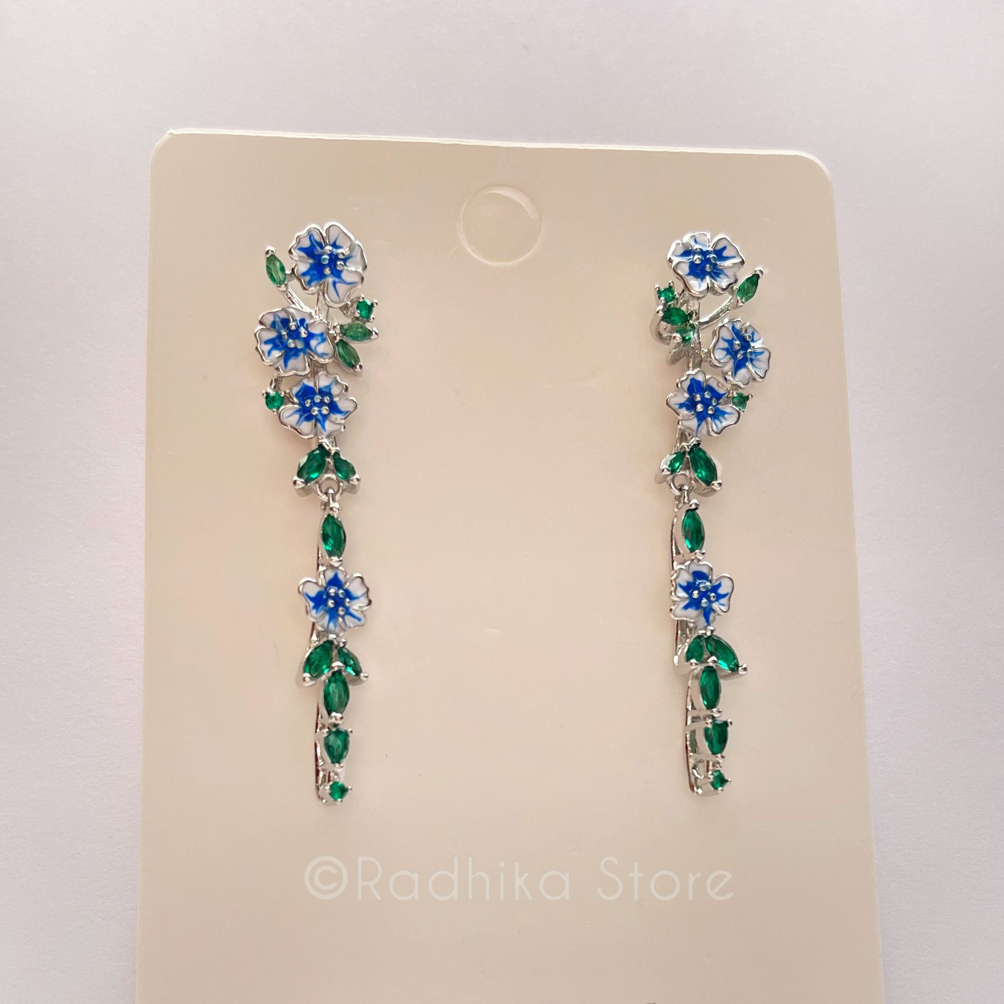 Sweet Radhika Flower Earrings