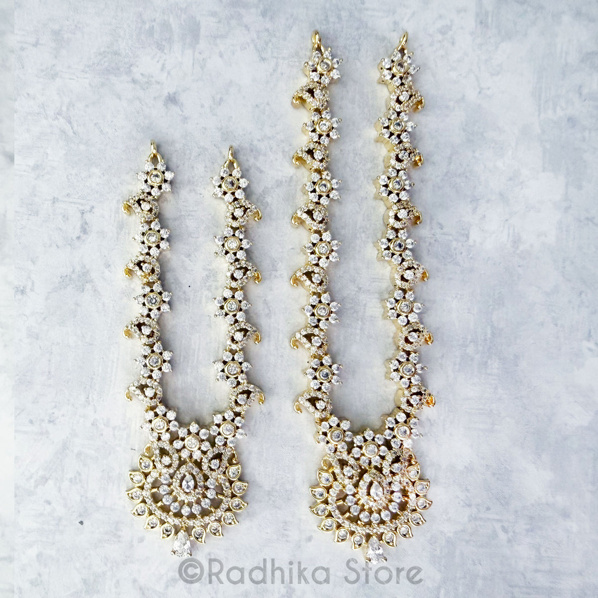 Radhikas Favorite Diamond - CZ - Deity Necklace