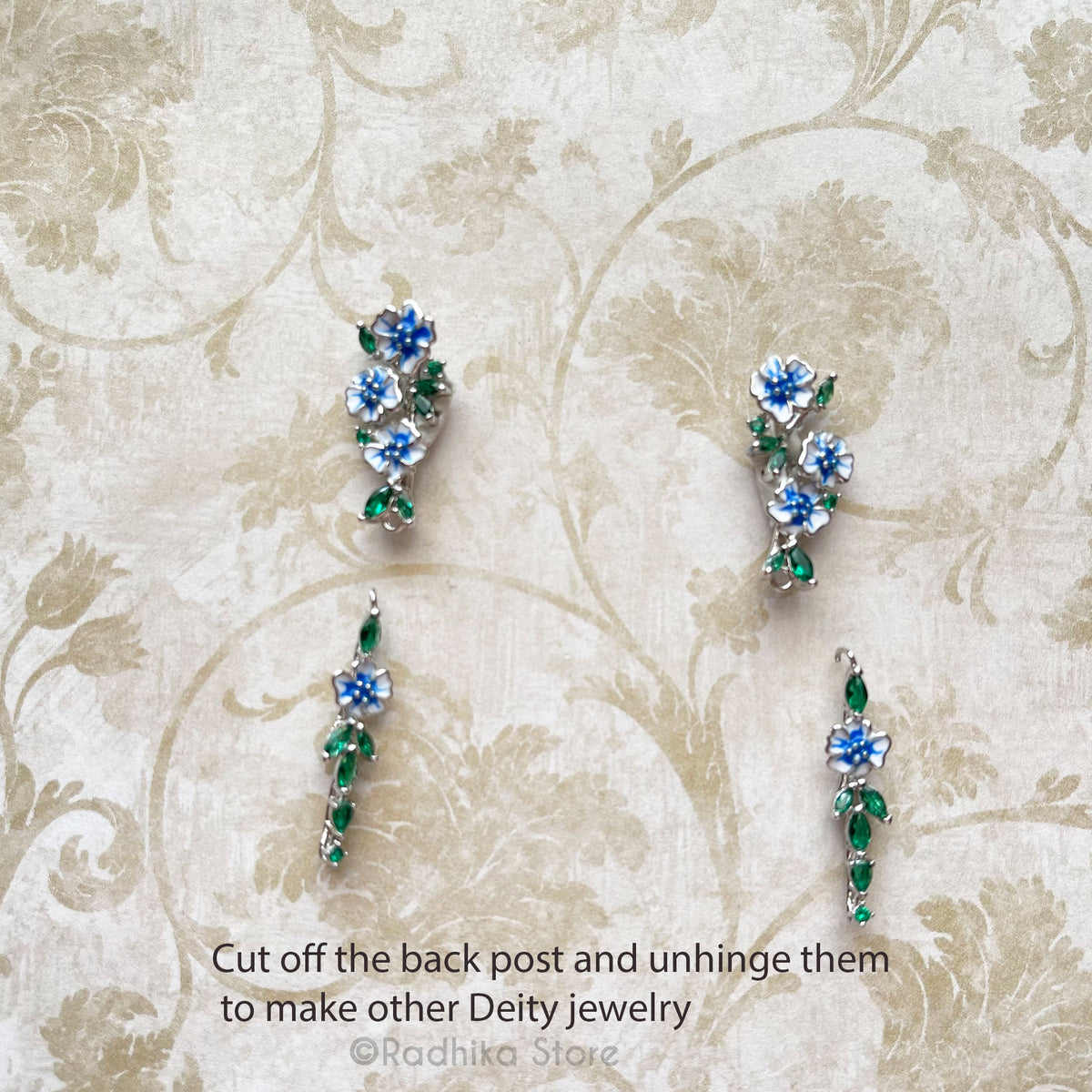 Sweet Radhika Flower Earrings