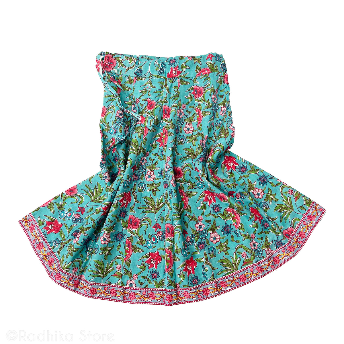 Girls Gopi Skirt Outfit - Radhikas&#39; Favorite - Cotton-Screen Print