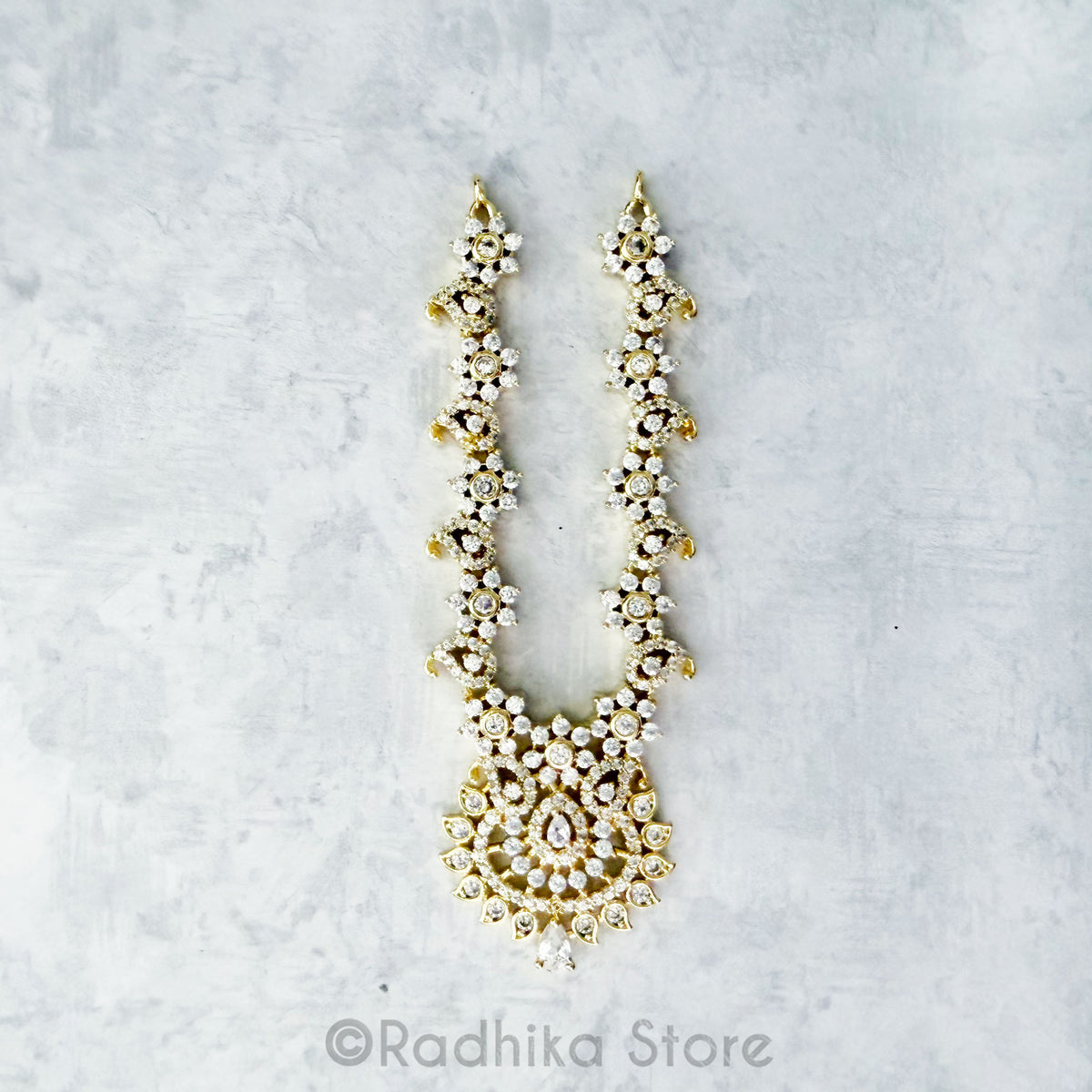 Radhikas Favorite Diamond - CZ - Deity Necklace