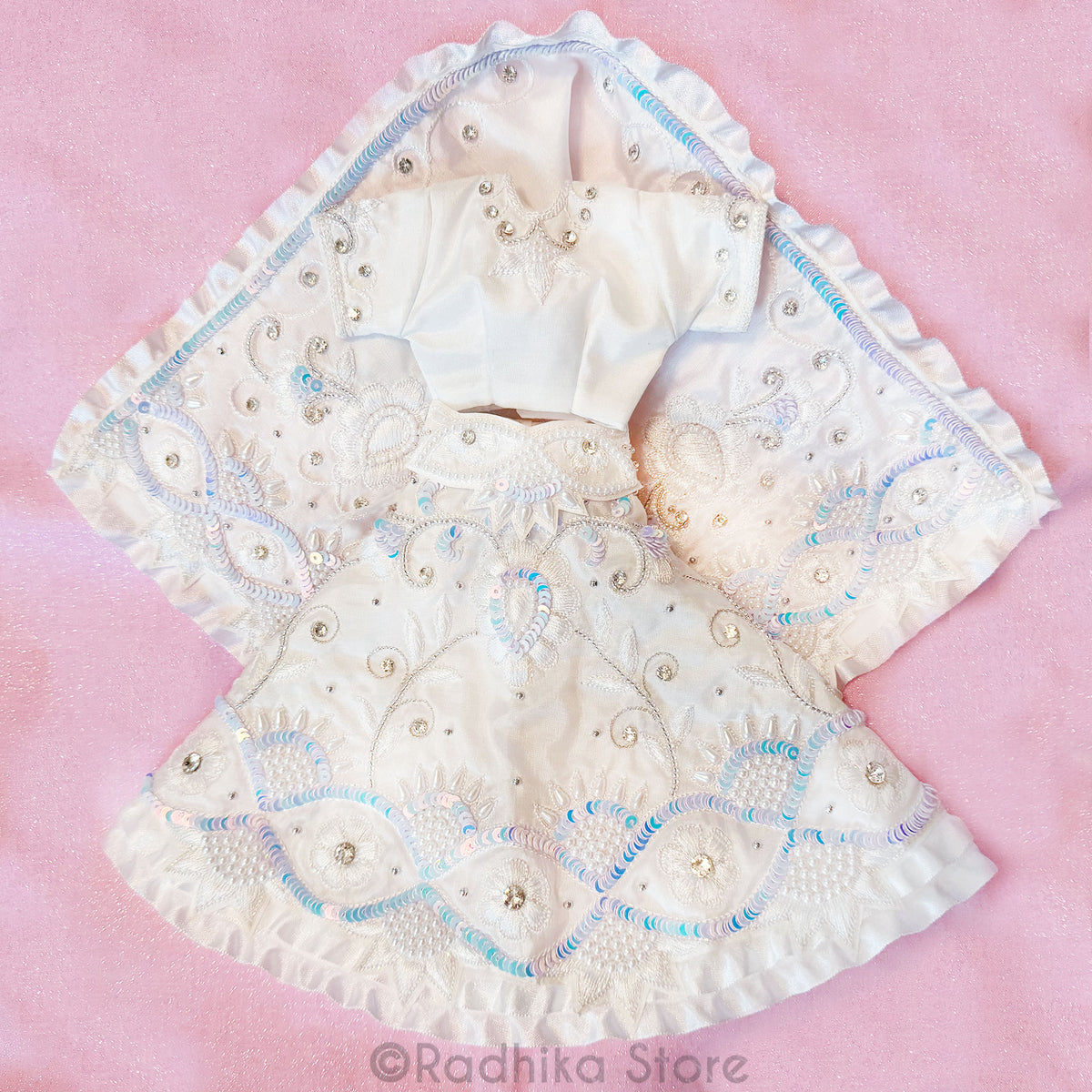 Embellishment Wide Ruffles For Deity Outfits