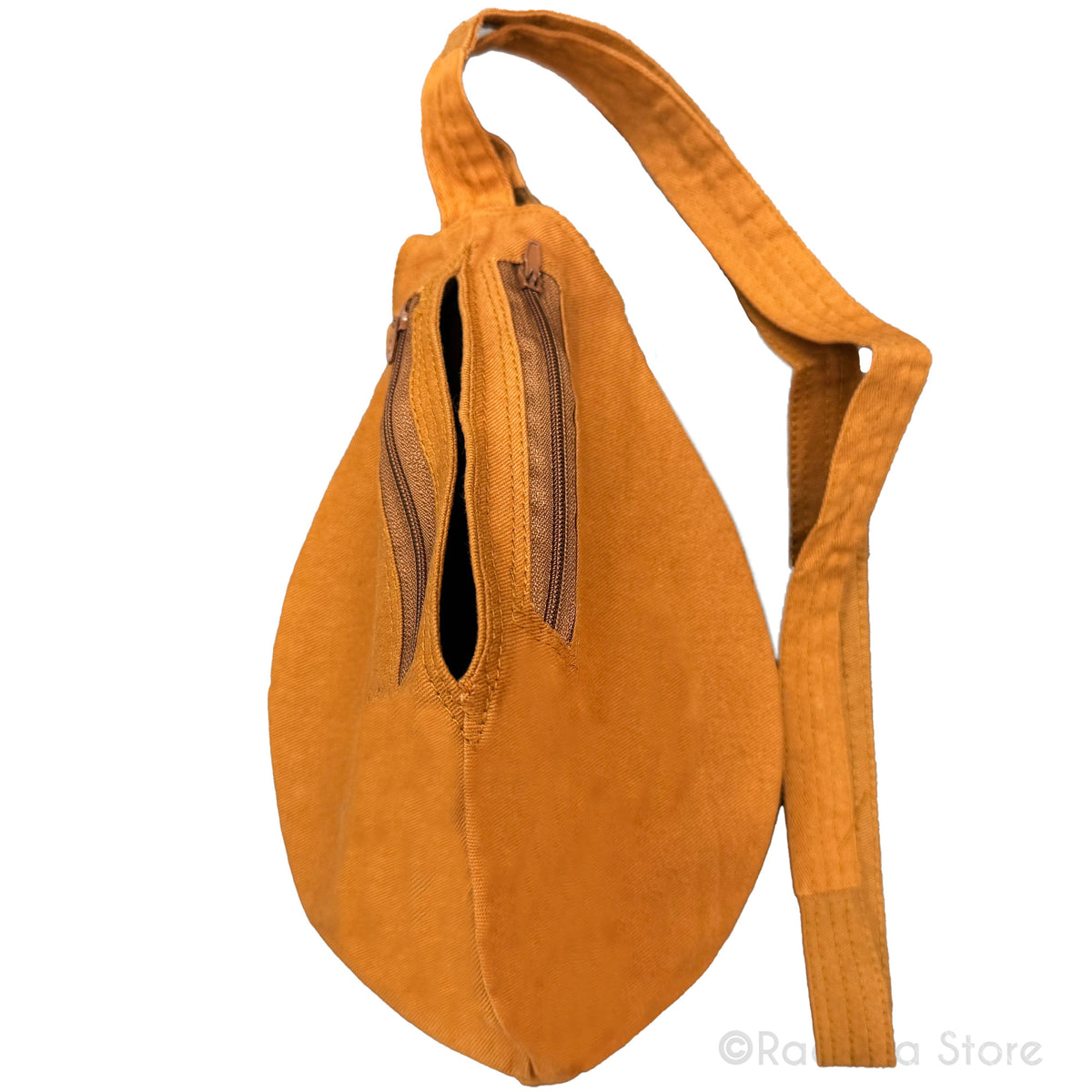 Sri Radha Murlidhar Krishna - Hand Painted - Rustic-Thick Cotton -Bead Bag