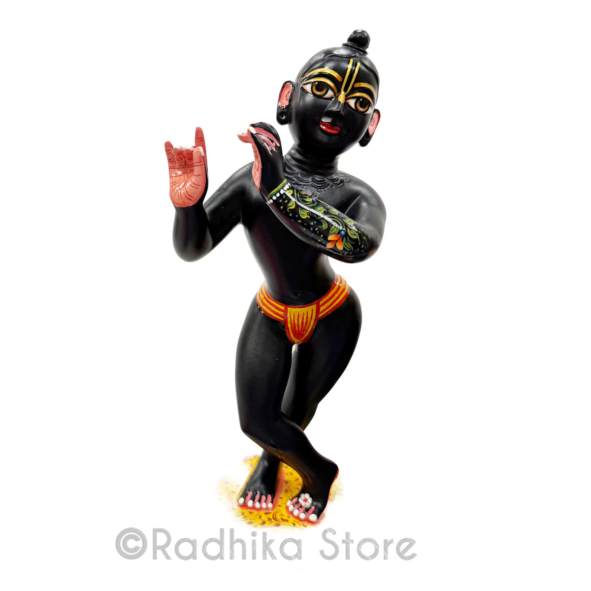 Braja Radha Krishna Brass Deities - 10" Inch