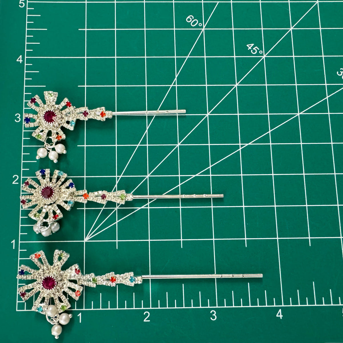 Silvery Polestar Flute With Fuchsia Center