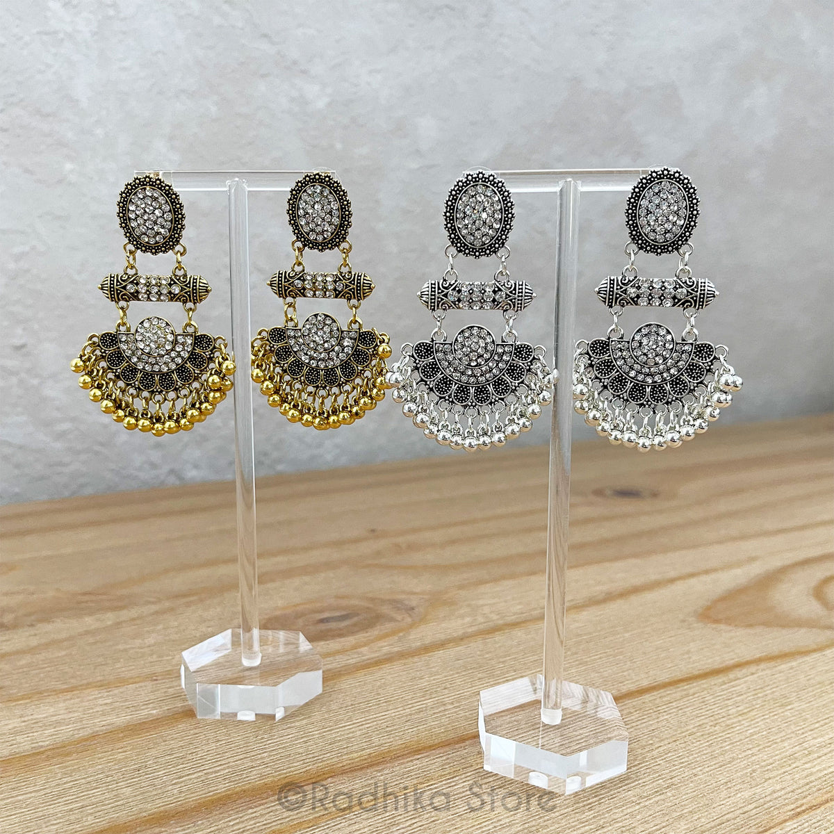 Sparkling Kavacha Jhumka - Earrings