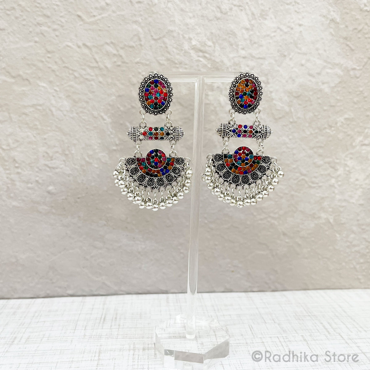 Sparkling Kavacha Jhumka - Earrings