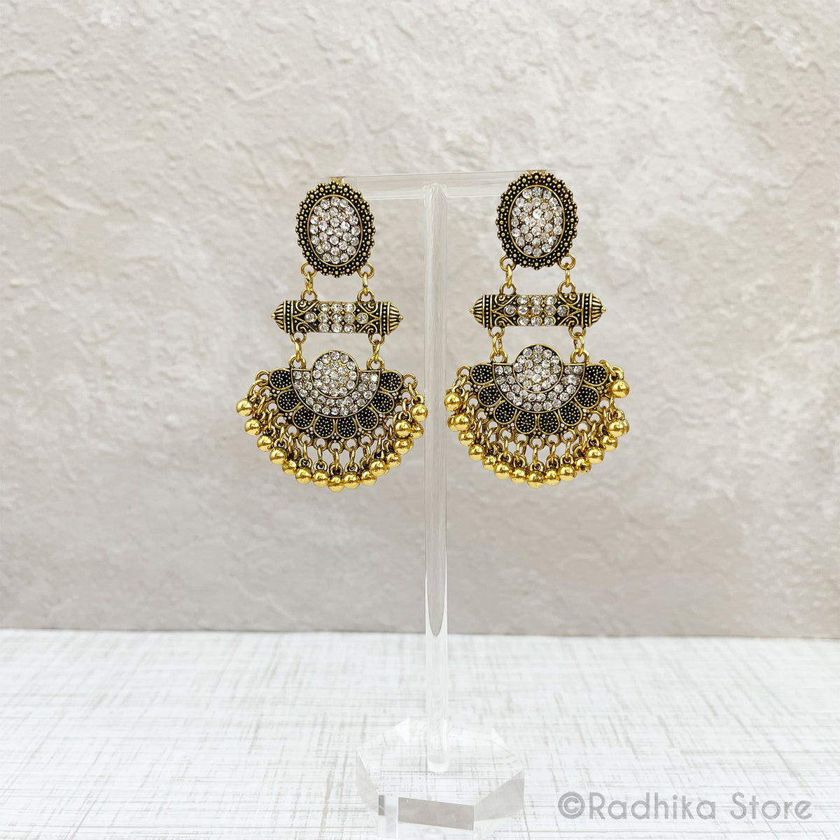 Sparkling Kavacha Jhumka - Earrings