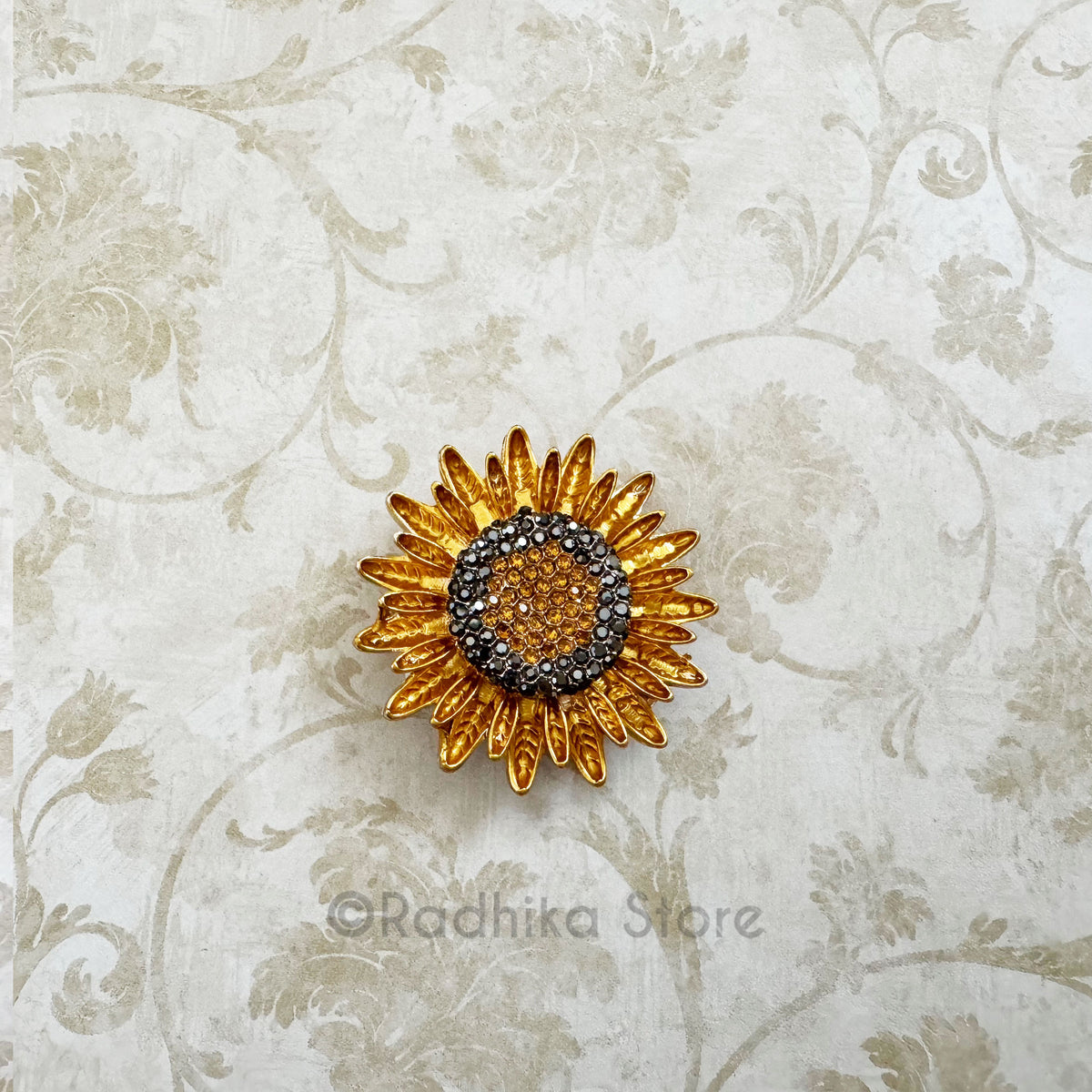 Crystal Sunflower or Lord Ramas Squirrel -  Pendants-(Pins)