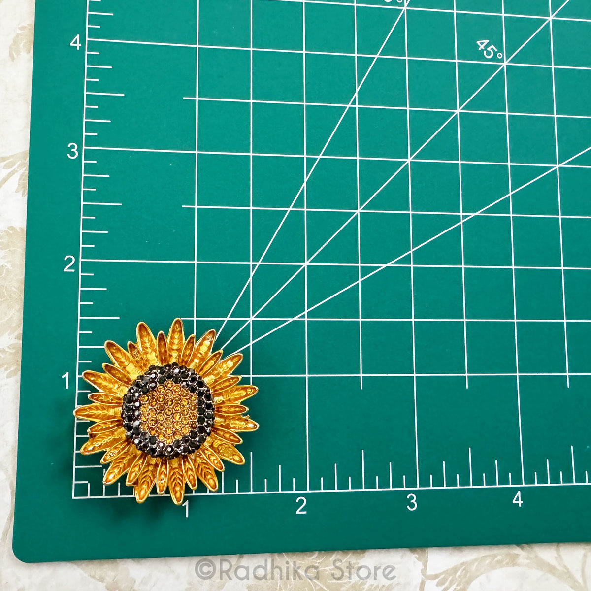 Crystal Sunflower or Lord Ramas Squirrel -  Pendants-(Pins)