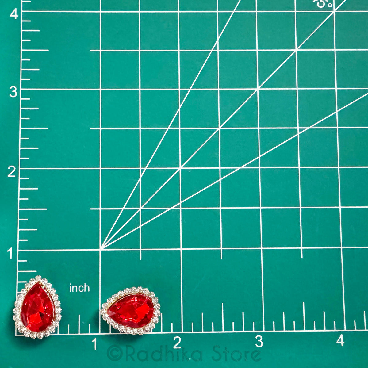 Teardrop - Deity Earrings - 3/4 Inch