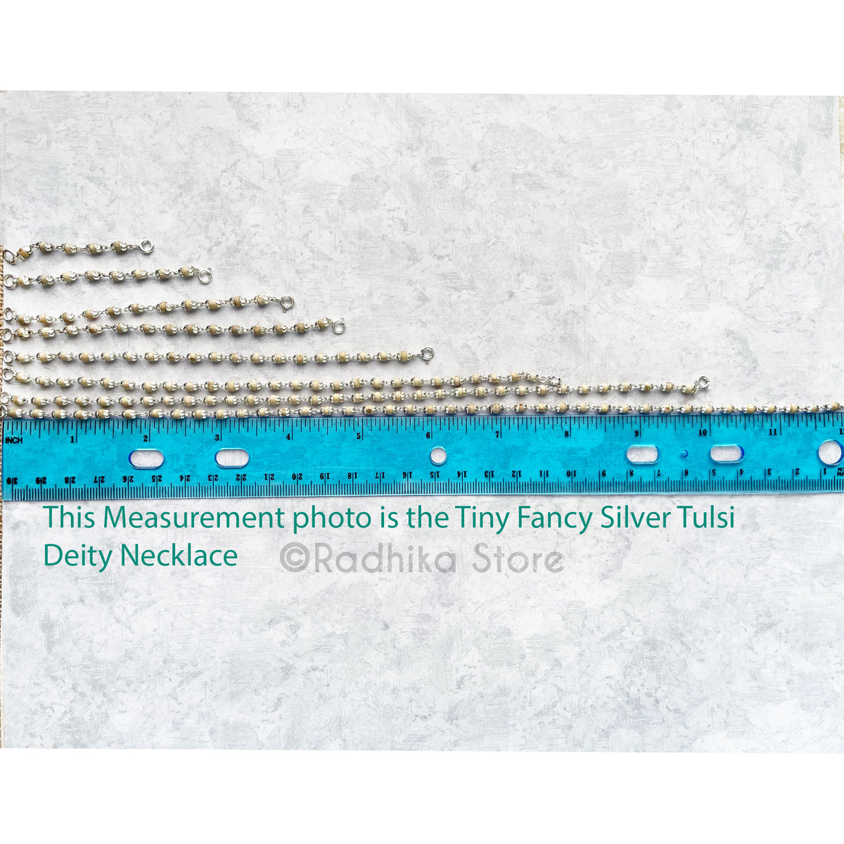 Extra Tiny Silver Tulsi Deity Necklace