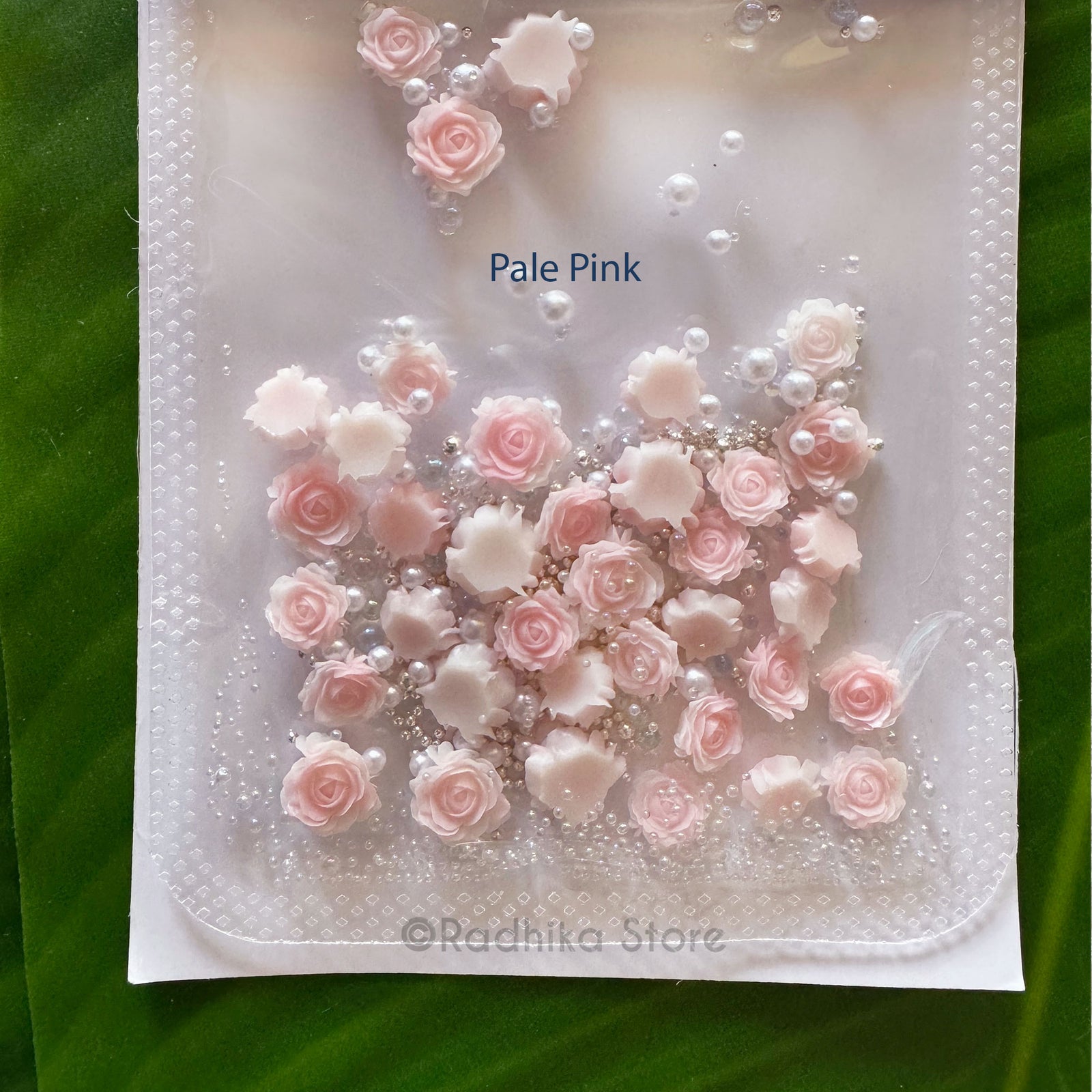 Tiny Roses and pearls- Choose color-