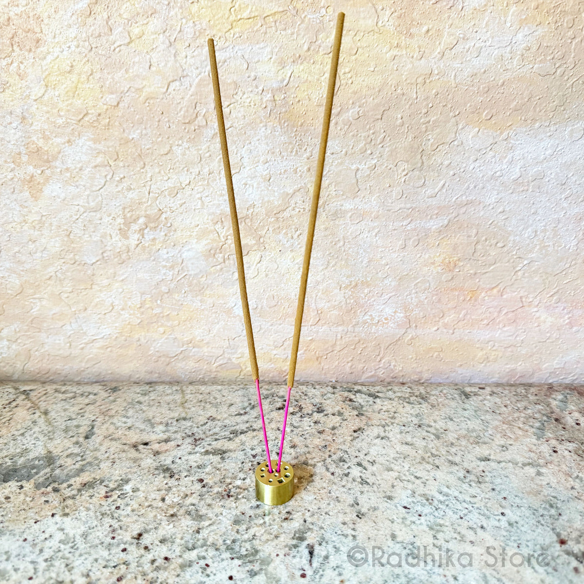Tiny Round Brass - Incense Holder