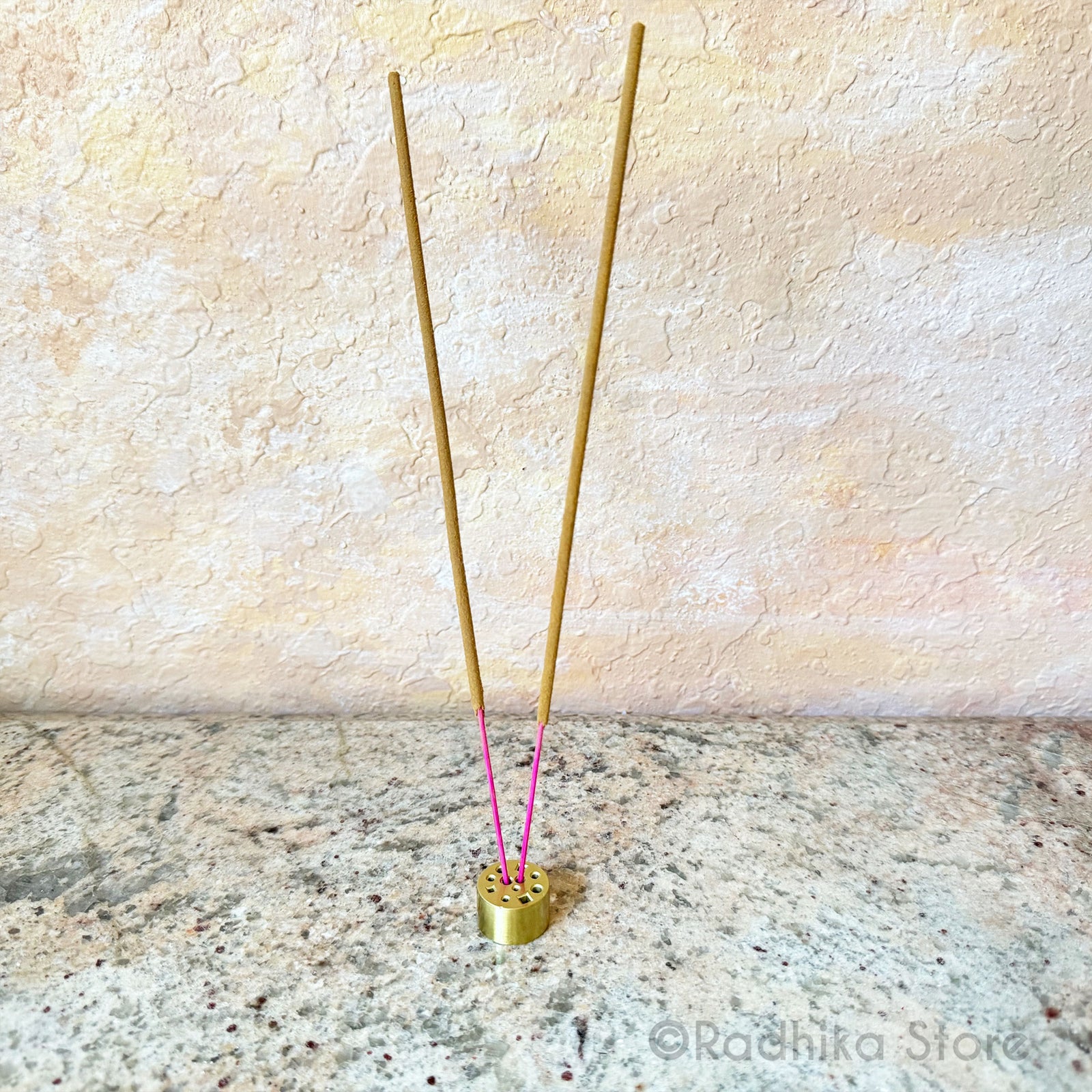 Tiny Round Brass - Incense Holder