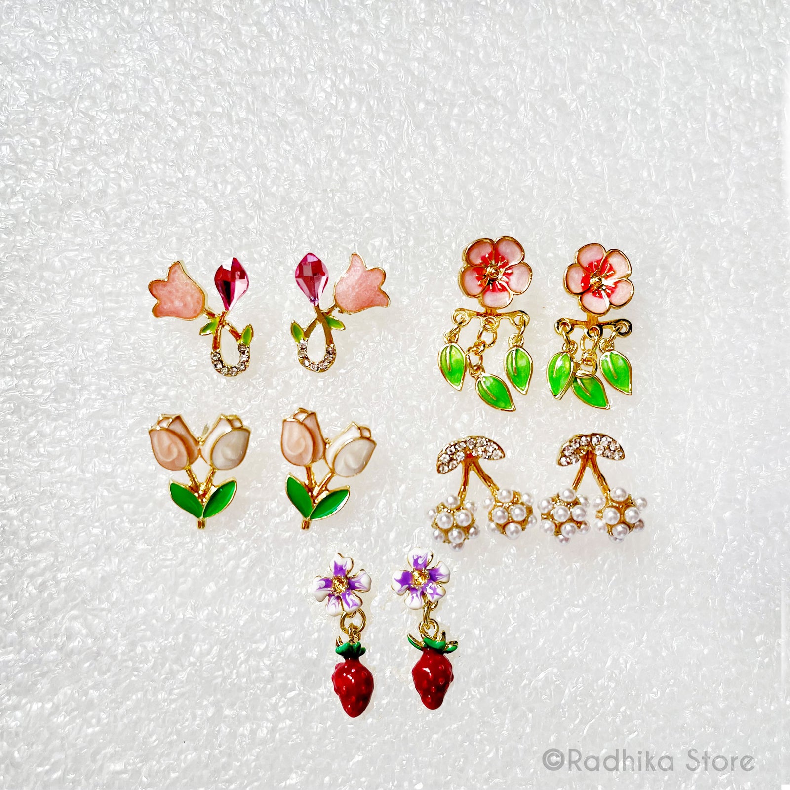 Little Flower Lacquer Earrings