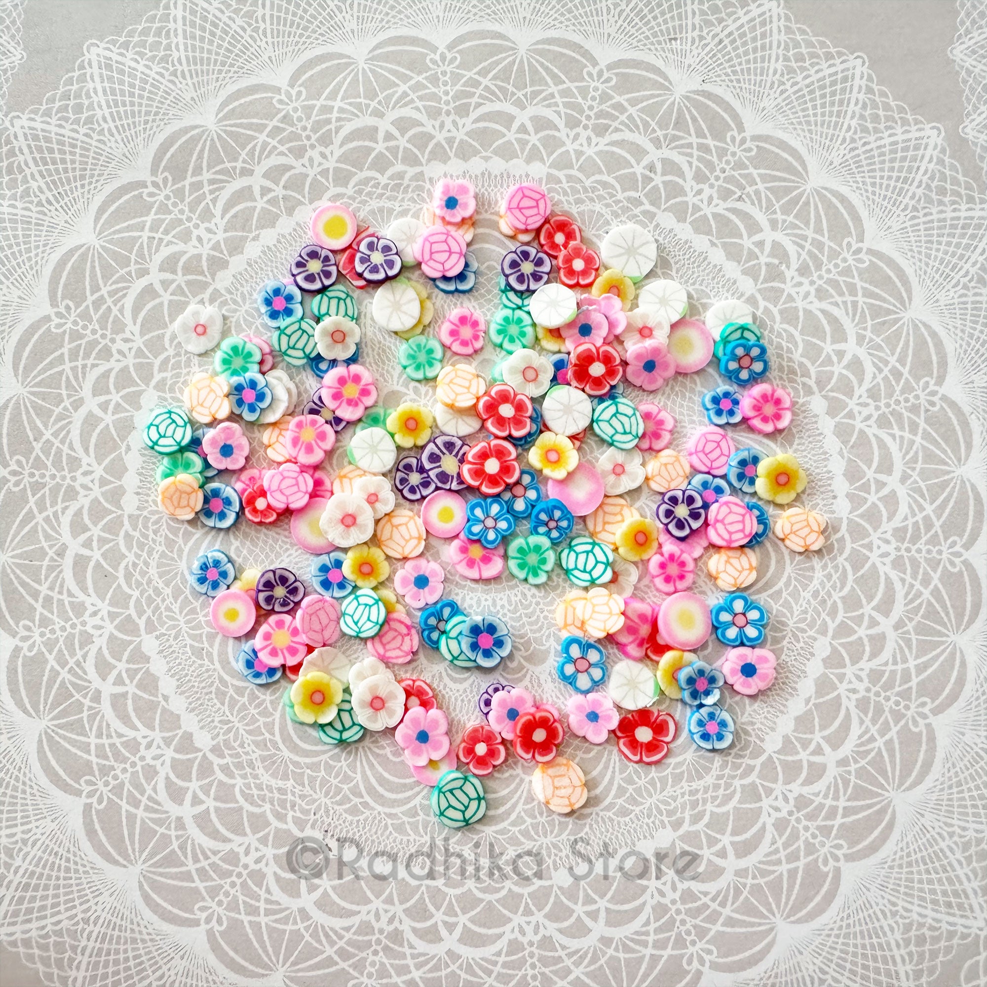 Tiny Polymer Clay Flowers