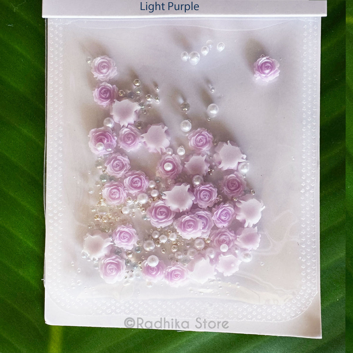 Tiny Roses and pearls- Choose color-