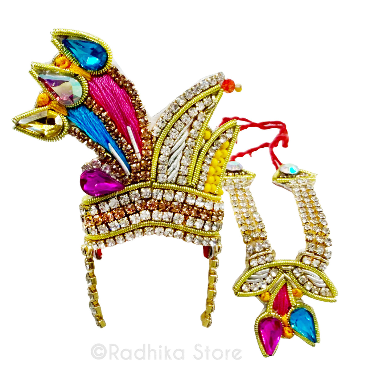 Transcendental Fire Works - Deity Crown and Necklace Set