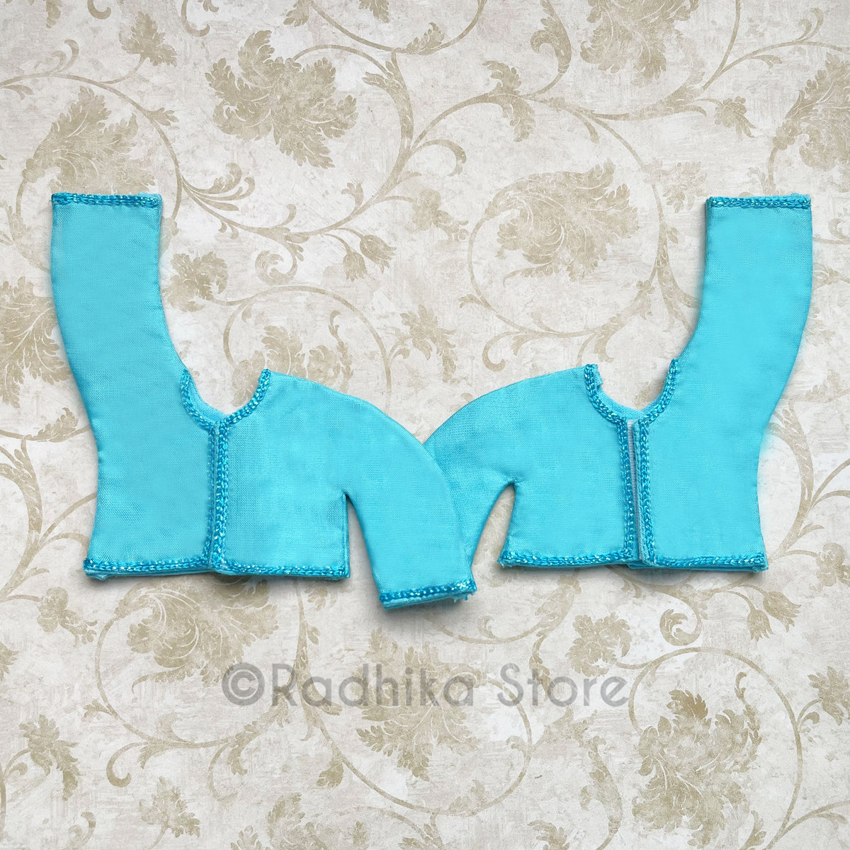 Blissful Blue Moon Beam - Gaura Nitai Deity Kurta Only (One Arm Up One Arm Down)