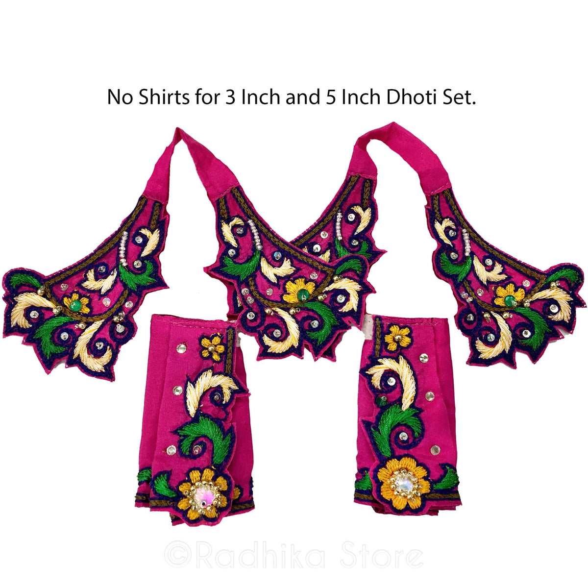Nine Islande- Simanta Dvipa- Silky Satin - Gaura Nitai Deity Outfit