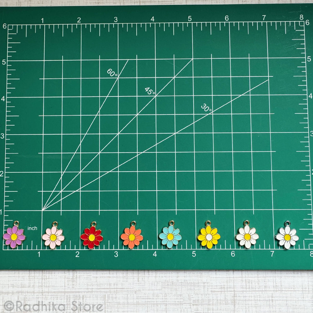 Vrindavan Flower - Pendants/Charms - Set of 2