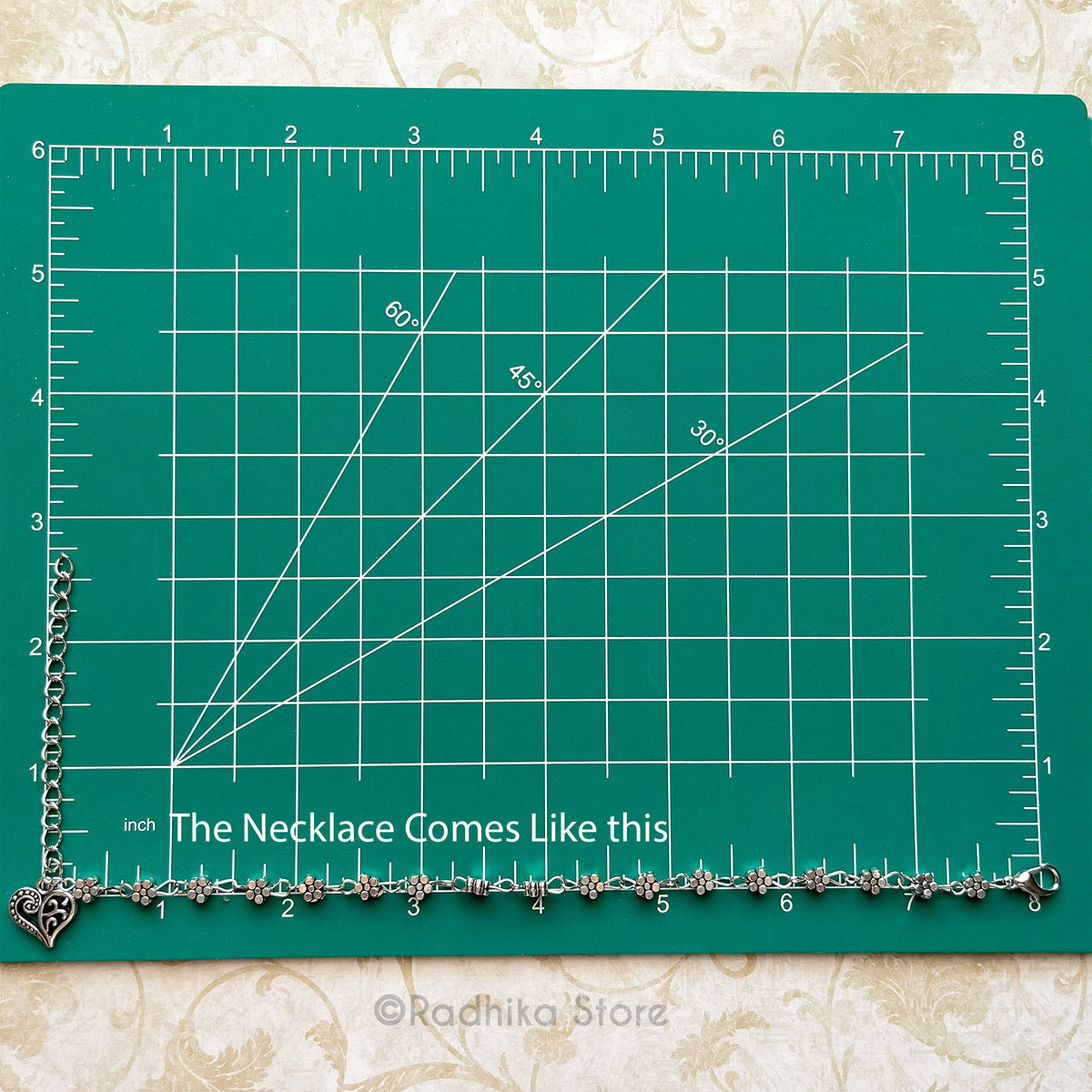 Vrindavan Flower-With Sweet Heart Pendant