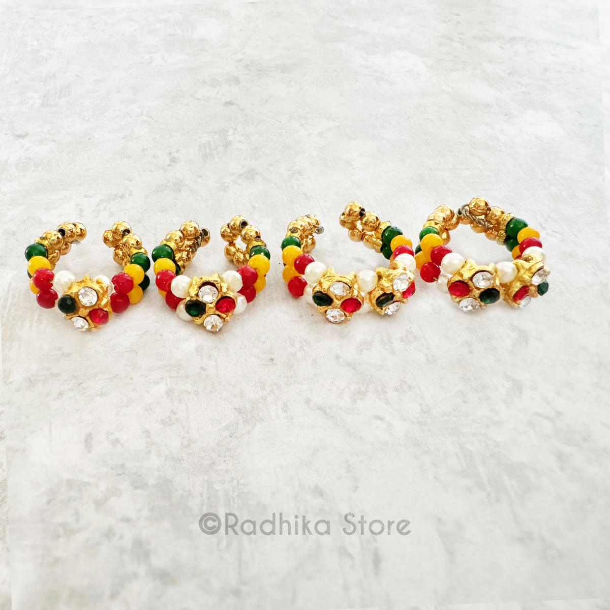 Beaded With gems - Armlets/Bangles - Set of 2