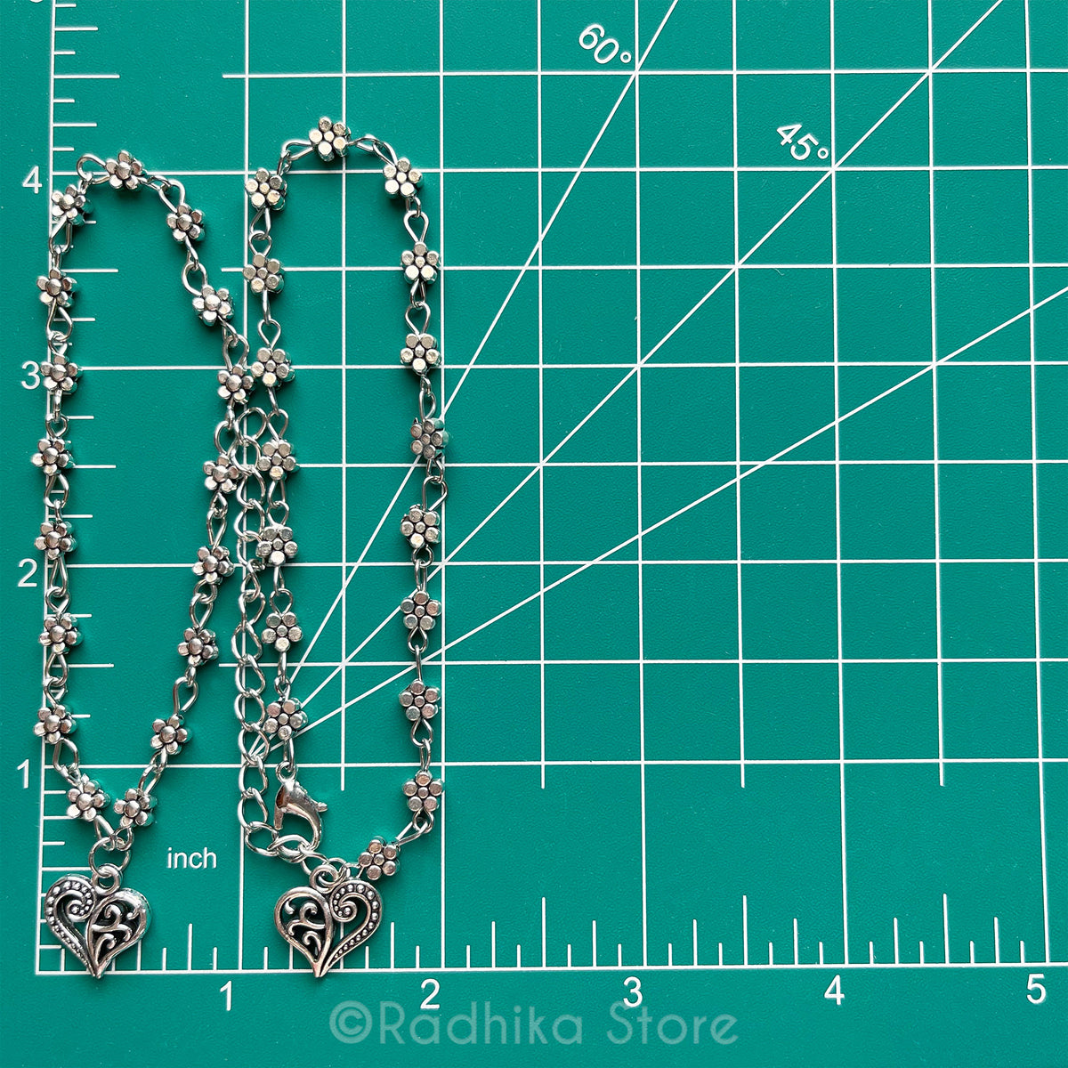 Vrindavan Flower-With Sweet Heart Pendant