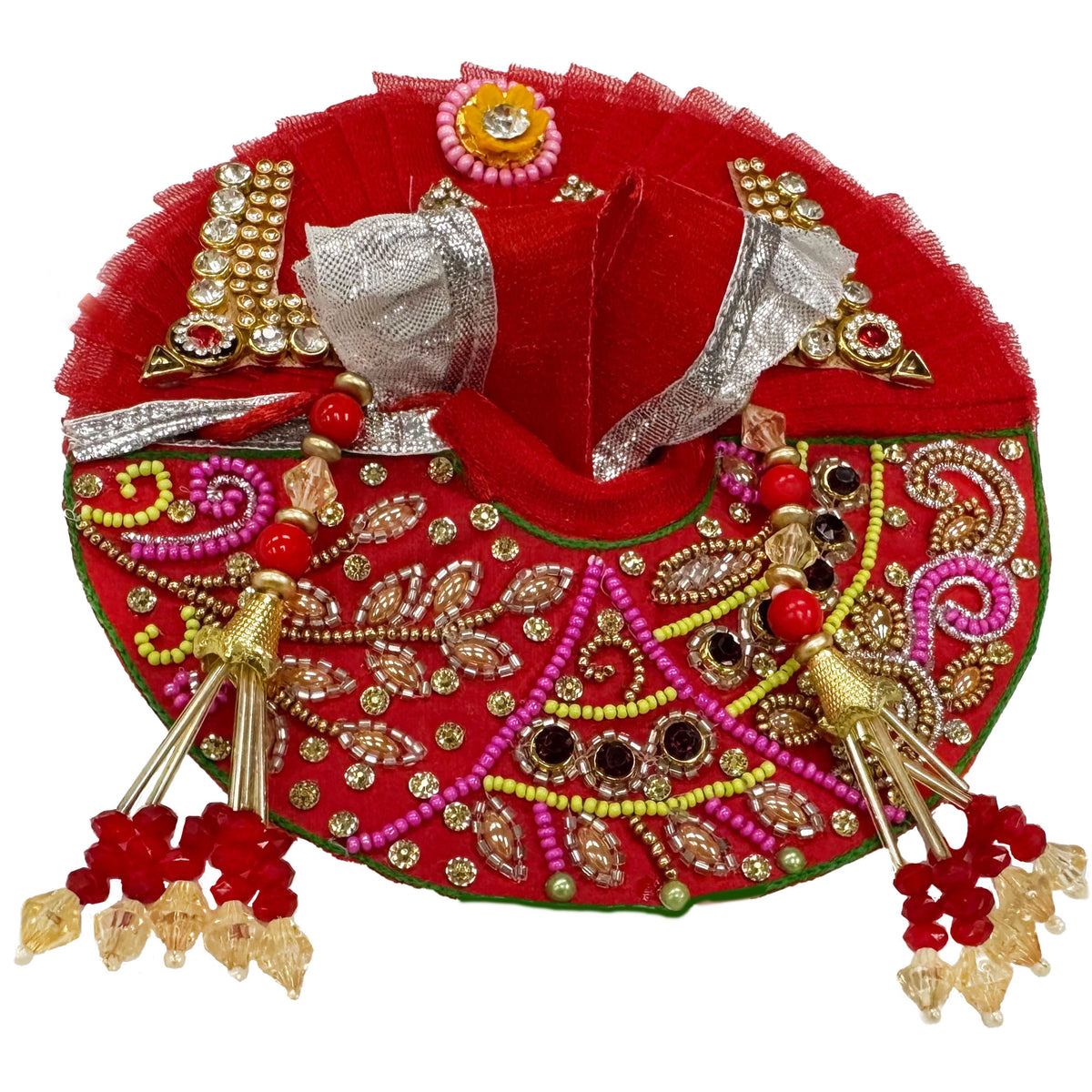 Vrindavan Play- Red Velvet and Tool Fabric- Laddu Gopal Outfit